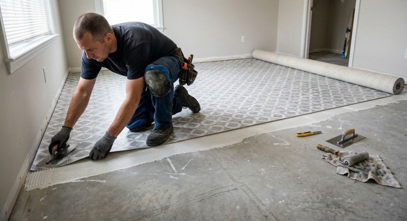 Sheet Vinyl Installation in Bastrop, TX
